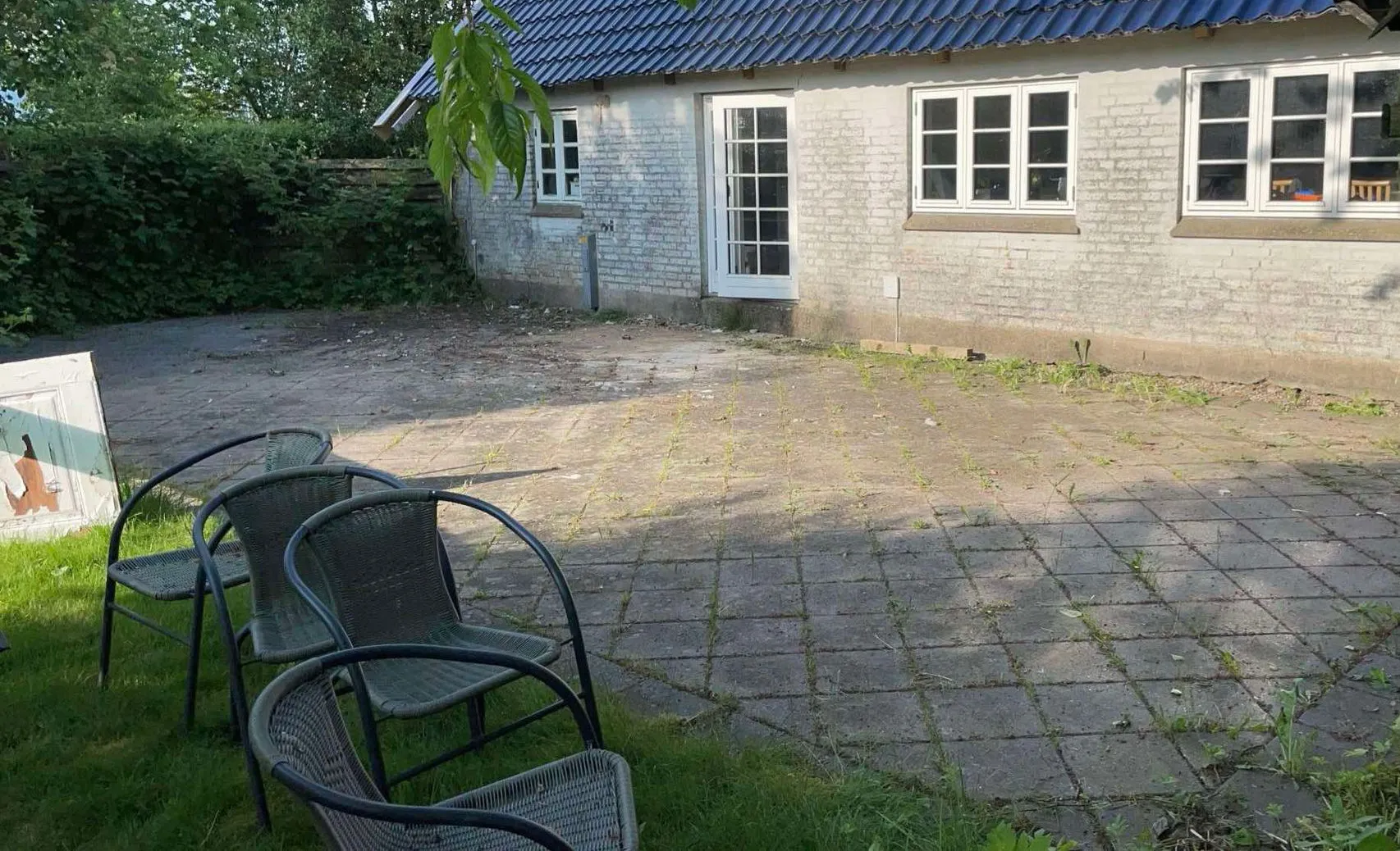 Træterrasse før